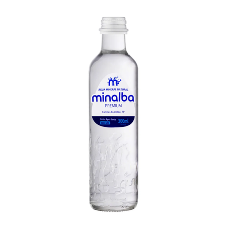 Água Mineral Sem Gás Minalba Premium 300ML