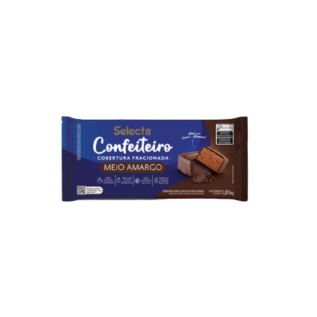 CHOCOLATE  MEIO AMARGO SELECTA COBERTURA FRACIONADA 1,01KG