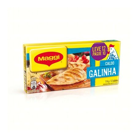 Caldo Maggi Galinha Leve 12un Pague 10un Embalagem 114g