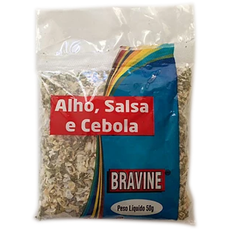 ALHO/SALSA/CEBOLA BRAVINE 50G