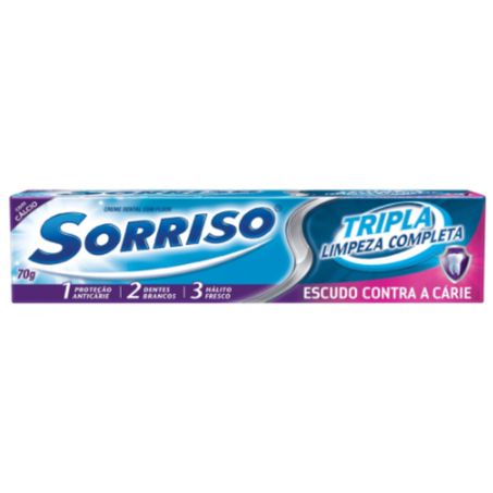 CREME DENTAL SORRISO TRIPL LIMP WHITE 70G