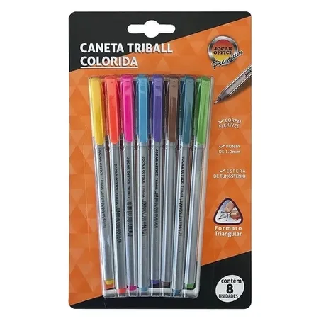 Caneta Leo & Leo Triball C/8 Cores Sortidas