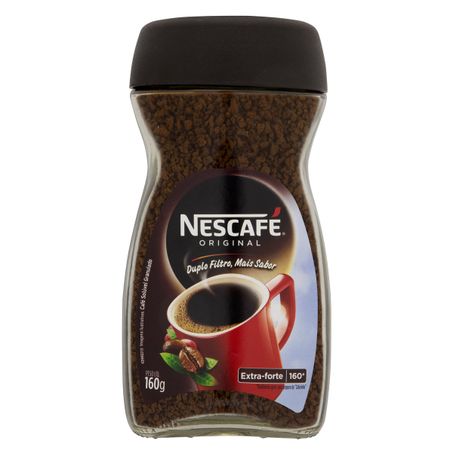 Café solúvel granulado extraforte nescafé original vidro 160g