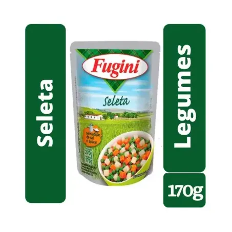 SELETA LEGUMES FUGINI 170G CONSERVA SACHE CX 36.0