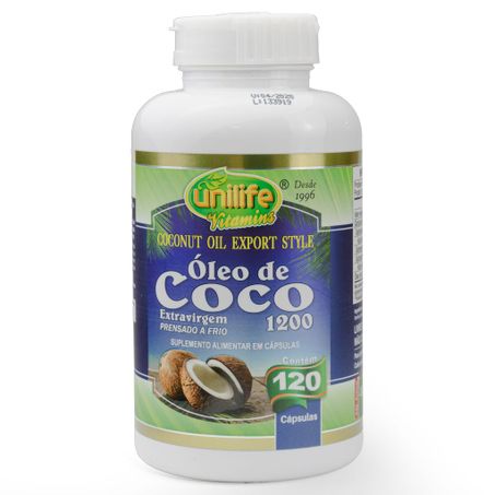 ÓLEO DE COCO 1200MG 120 CAPSULAS UNILIFE