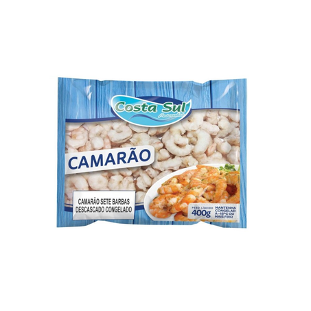 Camarão Costa Sul Descascado Congelada 400G