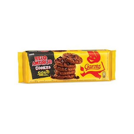 Cookies Garoto Chocolate Meio Amargo Pacote 60g 
 