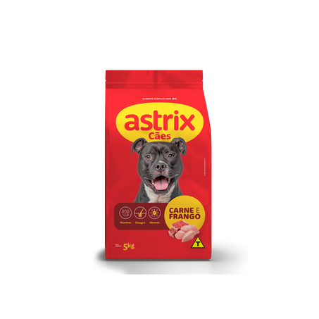 RACAO CAO ASTRIX ECONOMICA 5KG CARNE