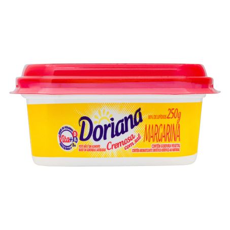 MARGARINA CREMOSA COM SAL DORIANA POTE 250G