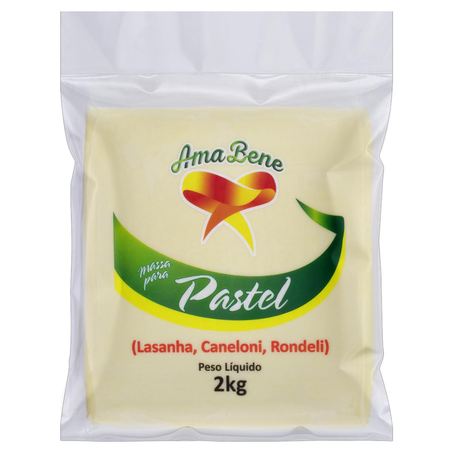 Massa para Pastel Amábile 2Kg - Quadrada