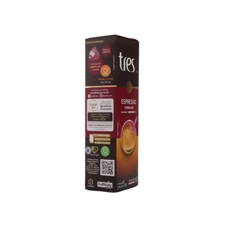Cápsula 3 Corações Espresso Vibrant C/10 80g 360-50