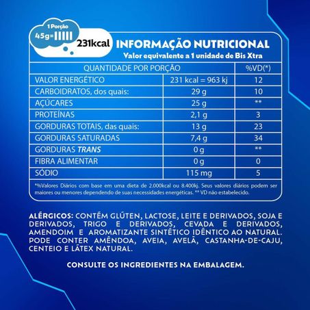 CHOCOLATE BIS XTRA OREO 45G 360-3