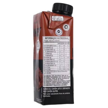 BEBIDA LÁCTEA PIRACANJUBA WHEY CHOCOLATE 15G 250ML 360-25
