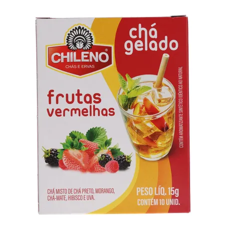 Cha chileno gelado frutas vermelhas 15g 360-18