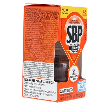 Inseticida Elétrico 45 Noite Sbp Mult Rf 35ml 360-31
