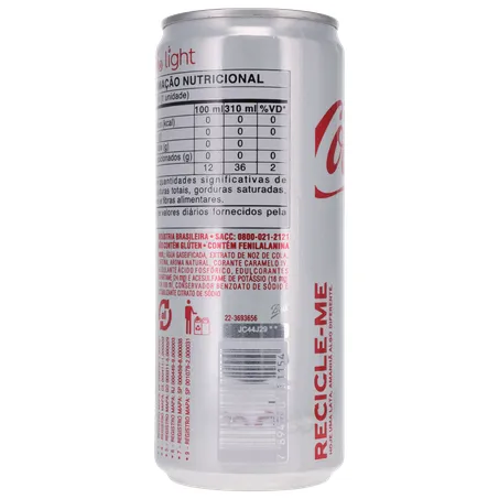 Refrigerante Coca Cola Light 310ML 360-24