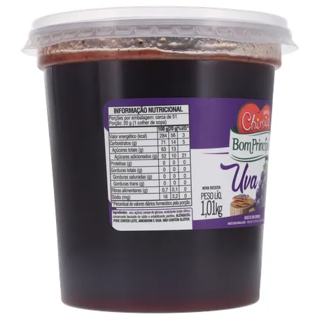 Doce fruta bom principio uva 1,01kg 360-30