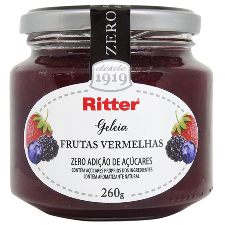Geleia De Frutas Vermelhas Zero Açúcar Ritter 260G