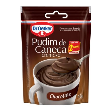 Pudim de Caneca Cremoso Sabor Chocolate Dr Oetker Sachê 40G