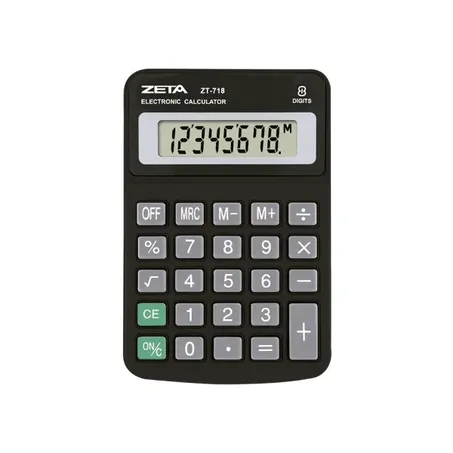 CALCULADORA ELETRONICA ZETA ZT718                 