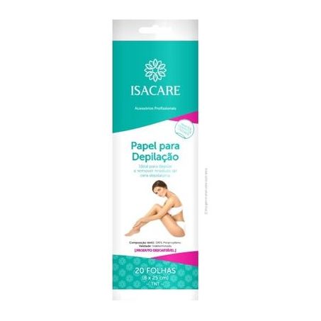 PAPEL DEPILACAO ISACARE C/20 8X25CM