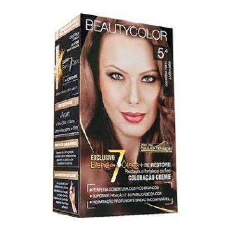 TINTURA BEAUTY COLOR 5.4 CASTANHO CLARO ACOB.