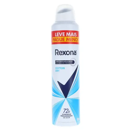 Desodorante Aerossol Rexona 250ml - Cotton - Feminino - Leve Mais, Pague Menos