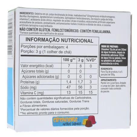 Gelatina apti limão zero açúcar 12g 360-16
