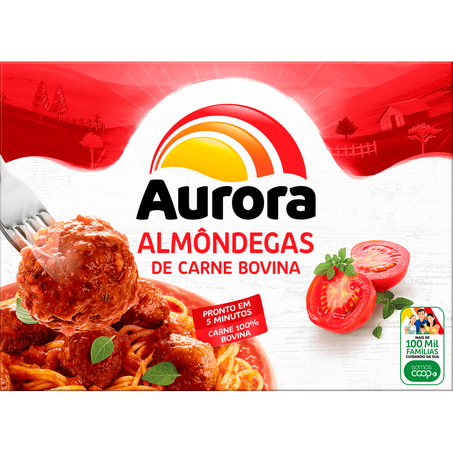 ALMÔNDEGAS AURORA CAIXA 500G