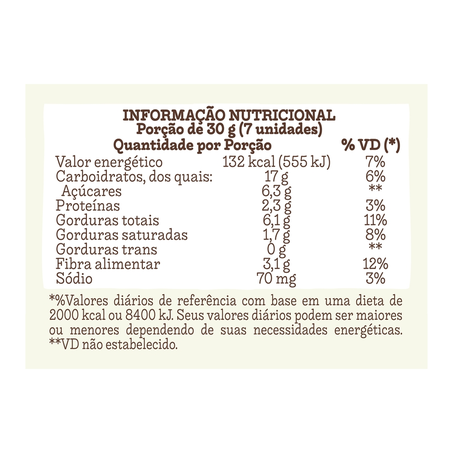 Mini Cookies Mãe Terra Integrais Cacau  Castanhas 120 g 360-2