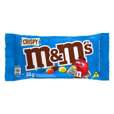 CONFEITO DE CHOCOLATE AO LEITE M&M'S CRISPY