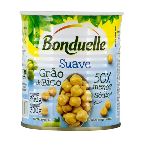Grão de Bico em Conserva Bonduelle Suave Lata 200gr