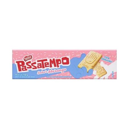 BISCOITO PASSATEMPO 150G MORANGO