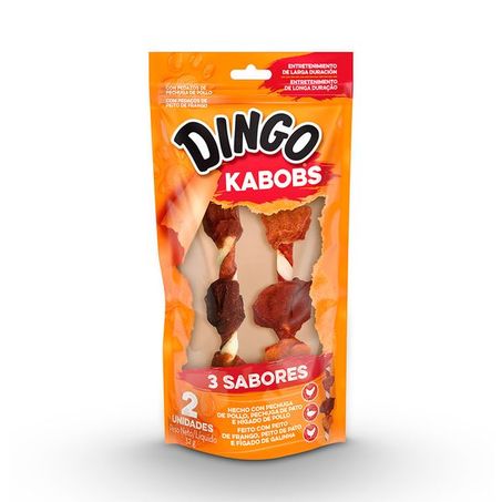 RAÇÃO DINGO TRIPLE  FLAVOR KABOB PK--2CT