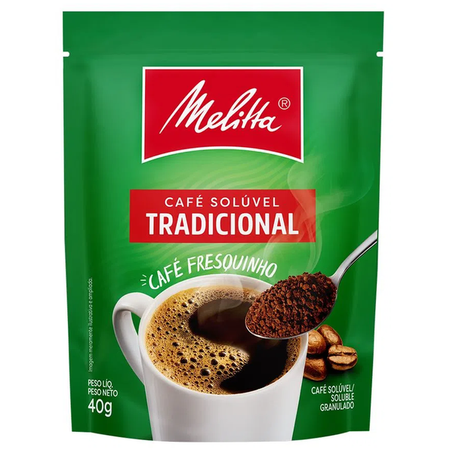 CAFÉ SOLÚVEL MELITTA TRADICIONAL SC 40G