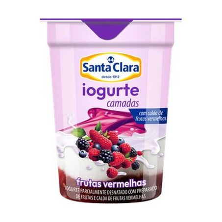 Iogurte santa clara bicamada frutas verm