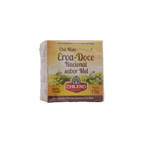 Chá Chileno Erva-Doce-Nacional e Mel Caixa com 10un - 10gr 360-28