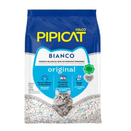 GRANULADO HIGIÊNICO PIPICAT BIANCO ORIGINAL PACOTE 1,8KG