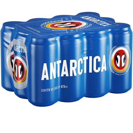 Cerveja latao 473ml antarctica pilsen pcc/12un