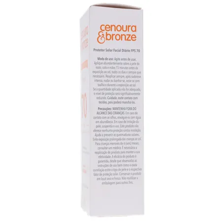 Protetor solar facial cenoura e bronze fps 70 50g 360-8