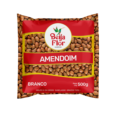 Amendoim Cru Beija Flor 500g Branco