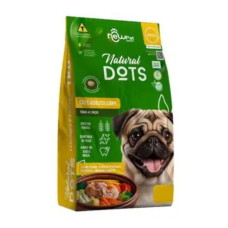 Racao caes light natural dots 1kg