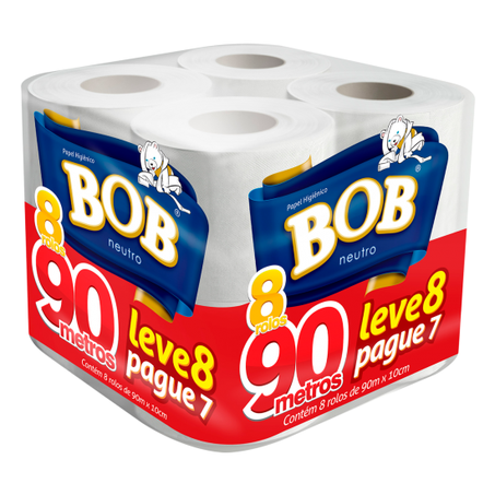 Papel higiênico folha simples neutro bob
