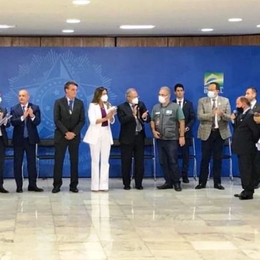 Lourenciano representou o empresariado catarinense em agenda com o presidente Bolsonaro
