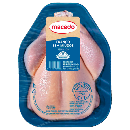 Frango Macedo Sem Miúdos Resfriado Kg