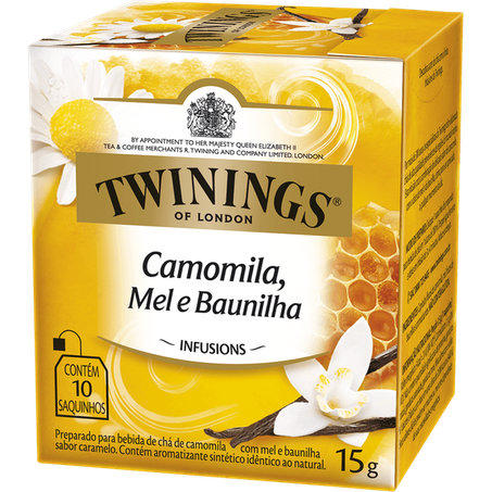 Twinings Chá Camomila, Mel E Baunilha 15G 10 Sachês