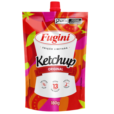 Catchup/ketchup fugini 180g original sache c/bico
