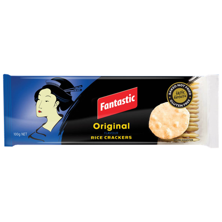 Biscoito de arroz tailandês fantastic original 100g