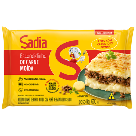 ESCONDIDINHO DE CARNE SADIA 600G