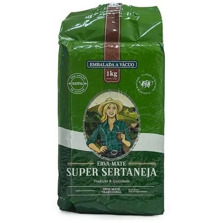 Erva mate super sertaneja vácuo 1kg